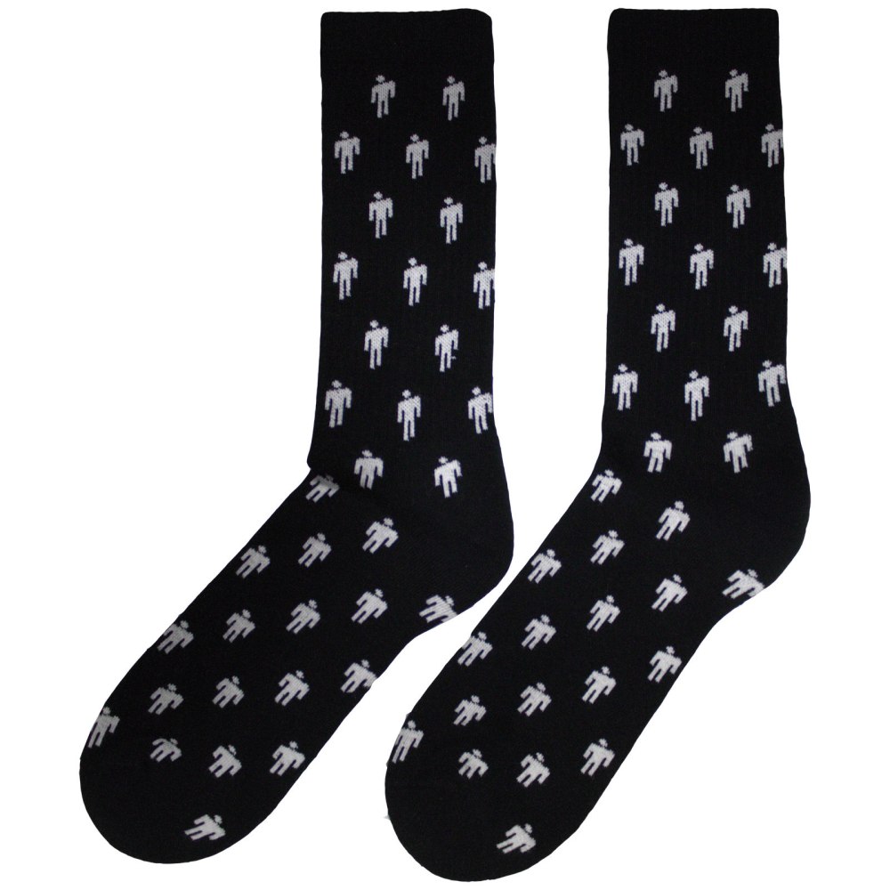 Billie Eilish - Blohsh Pattern Sokken - Zwart/Wit